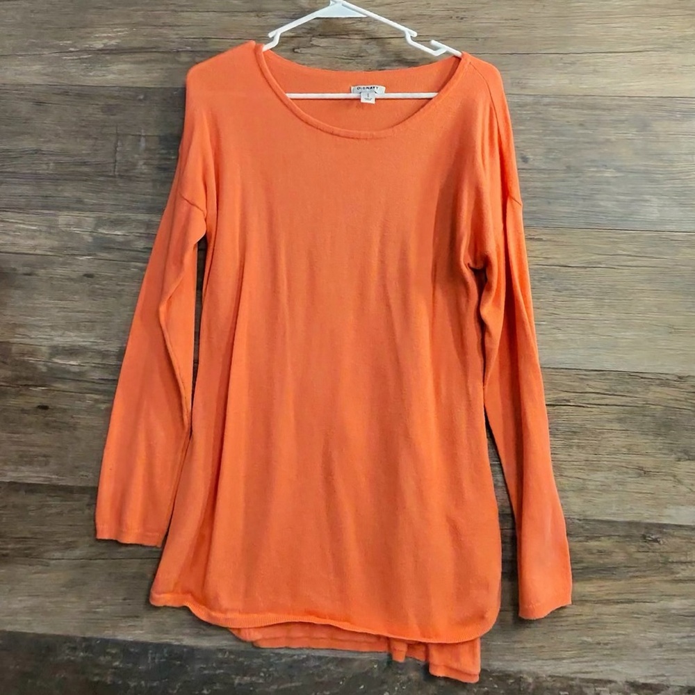 Old‎ Navy Vibrant Orange Long Sleeve Top